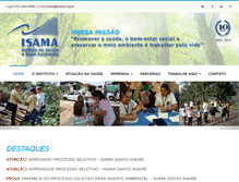 Tablet Screenshot of isama.org.br