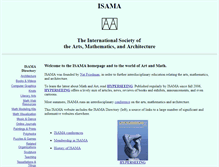 Tablet Screenshot of isama.org